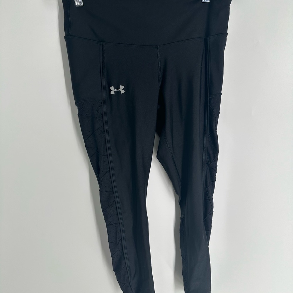 🌞 UNDER ARMOUR Womens HeatGear Compression Ankle Crop Pants Leggings